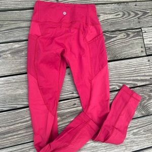 Red Lululemon Leggings